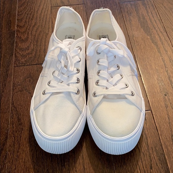 Steve Madden Shoes - WHITE STEVE MADDEN PLATFORM SNEAKERS